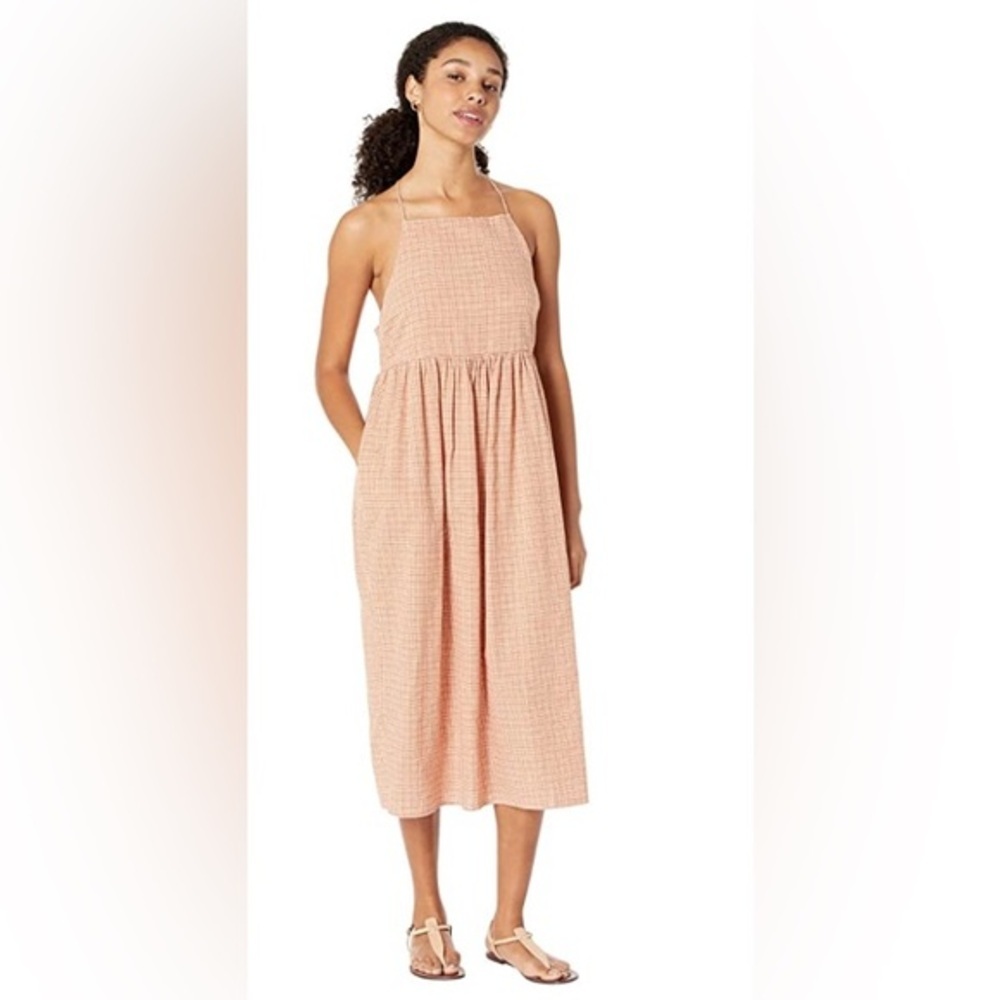 Levi’s Premium Amilijia Dress‎ Jessica Plaid Autumn Leaf pink dress size XS new